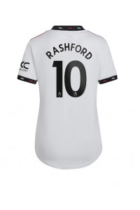 Fotbalové Dres Manchester United Marcus Rashford #10 Dámské Venkovní Oblečení 2022-23 Krátký Rukáv